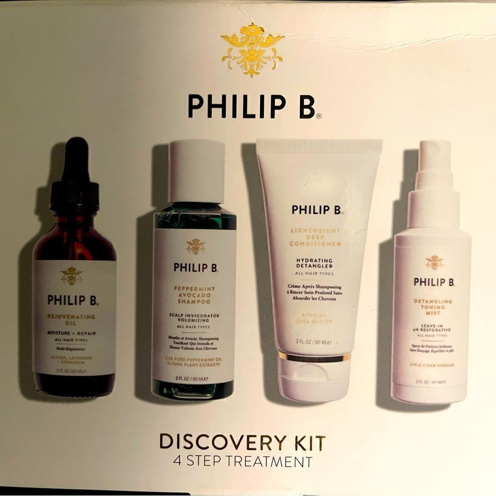 NEW PHILIP B. 4 step Discovery Kit ( Hair treatment )